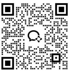 企业微信二维码，方形黑白图案，显示公司企业微信联系方式，方便客户扫码添加